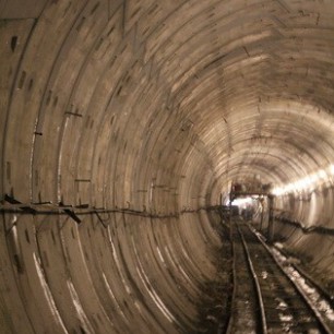 Общий вид тоннеля метро